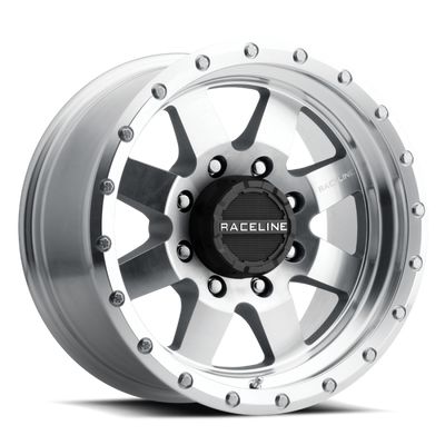 Raceline 935MC Defender 17x9in / 6x135 BP / 0mm Offset / 94mm Bore - Machined Wheel
