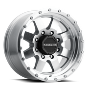 Raceline 935MC Defender 17x9in / 6x139.7 BP / -12mm Offset / 107.95mm Bore - Machined Wheel
