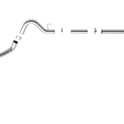 aFe Large Bore-HD 4in 409 SS DPF-Back Exh 18-19 Ford F-150 V6-3.0L (td) w/ Black Tip