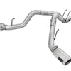 aFe Atlas Exhaust 4in DPF-Back Exhaust Aluminized Steel Polished Tip 11-14 ford Diesel Truck V8-6.7L