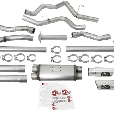 aFe MACHForce XP Exhaust Cat-Back SS-409 2017 Ford F-150 Raptor V6-3.5L (tt) w/ Polished Tips
