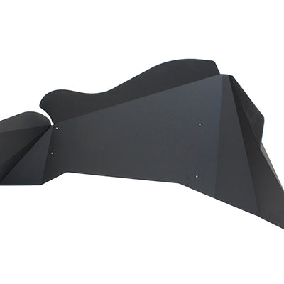 Fishbone Offroad 07-18 Jeep Wrangler JK Aluminum Rear Inner Fenders - Black Powercoat