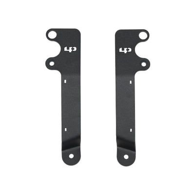 LP Aventure 18-19 Subaru Crosstrek Hood Light Brackets - Powder Coated (Pair)