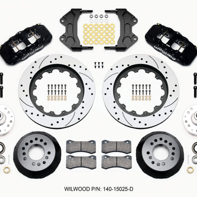 Wilwood AERO6 Front Hub Kit 15.00 Drilled WWE ProSpindle