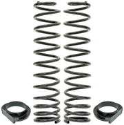 RockJock JL Front Coil Springs 4in Lift w/ Urethane Isolators Pair