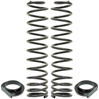 RockJock JL Front Coil Springs 4in Lift w/ Urethane Isolators Pair