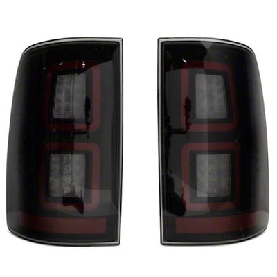 Raxiom 09-18 Dodge RAM 1500 LED Tail Lights- Black Housing (Smoked Lens)