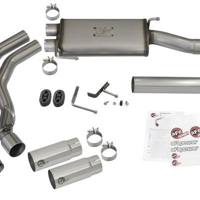 aFe Rebel Exhausts Cat-Back SS Ford F-150 04-08 V8 4.6/5.4L w/ Polished Tips