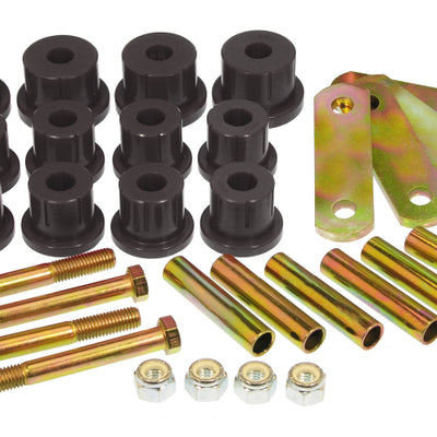 Prothane 67-69 Chevy Camaro HD Spring & Shackles Bushings - Black