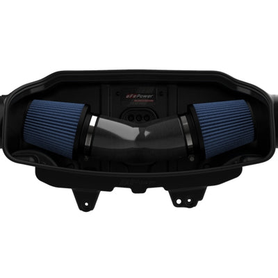aFe 2020 Chevrolet Corvette C8 Track Series Carbon Fiber Cold Air Intake System With Pro 5R Filters
