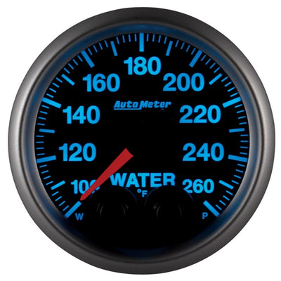 Autometer Elite 52mm 100-260 Degress F Water Temperature Peak and Warn Gauge w/ Electonic Control