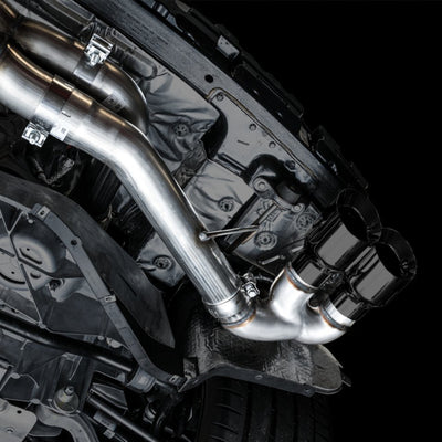 AWE Tuning 2020 Chevrolet Corvette (C8) Track Edition Exhaust - Quad Diamond Black Tips