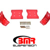 BMR 79-04 Fox Mustang Lower Torque Box Reinforcement Plates - Red