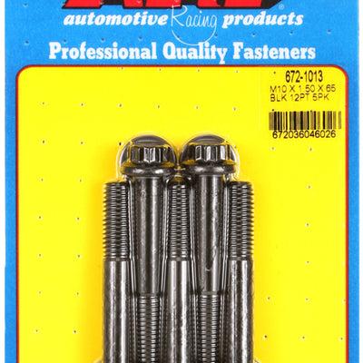 ARP M10 x 1.50 x 65mm 12pt Black Oxide Bolts (5/pkg)