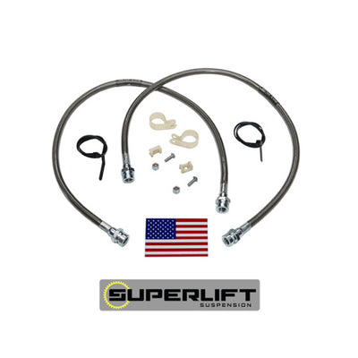 Superlift 79-96 Toyota Pickup/4Runner w/ 3-7in Lift Kit (Pair) Bullet Proof Brake Hoses