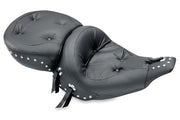 Mustang 80-88 Harley Electra Glide, Tour Glide Wide Touring 1PC Seat Regal w/Studs - Black