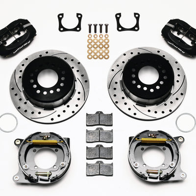Wilwood Forged Dynalite P/S Park Brake Kit Drilled Chevy 12 Bolt-Spec 3.15in Bearing