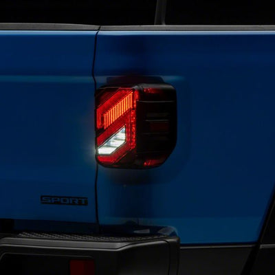 Raxiom 20-23 Jeep Gladiator JT Axial Series LED Tail Lights- Blk Housing (Smoked Lens)