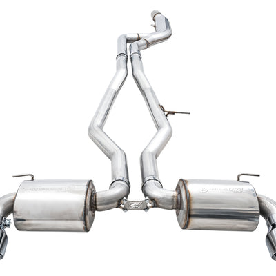 AWE 2020 Toyota Supra A90 Non-Resonated Touring Edition Exhaust - 5in Chrome Silver Tips
