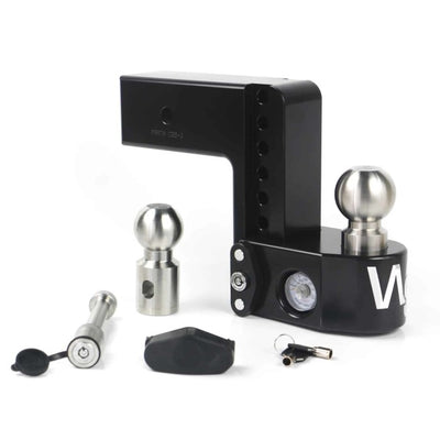 Weigh Safe 6in Drop Hitch w/Built-in Scale & 3in Shank (8K/21K GTWR) w/WS05 - Black Cerakote