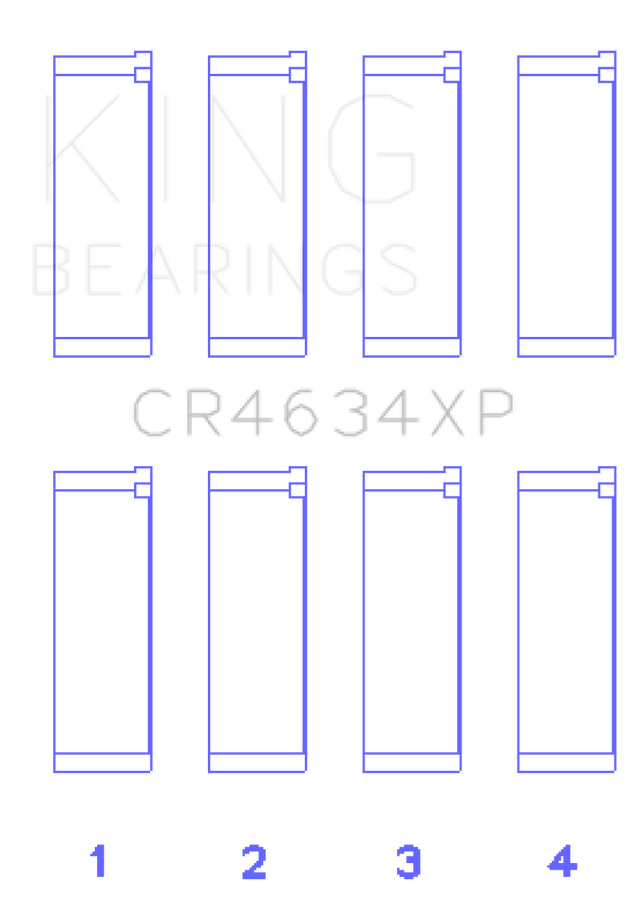 King Engine Bearings Hyundai G4KF Connecting Rod Bearing Set - Size +0.25mm