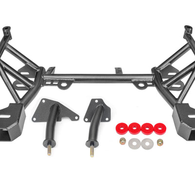 BMR 93-02 4th Gen F-Body K-Member LT1 Motor Mounts Pinto Rack Mounts Black Hammertone