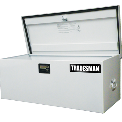 Tradesman Steel Job Site Box/Chest (Light Duty/Large) (42.75in.) - White