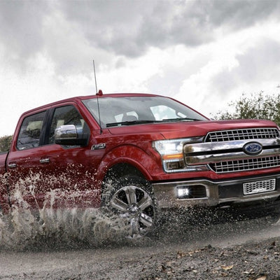 Putco 2020 Ford SuperDuty - Polished - Bar Pattern Bumper Grille Inserts