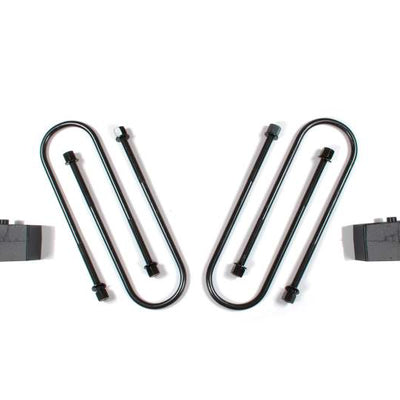 Zone Offroad Ram 3500 Rear 2in Block Kit - 4in U-bolts