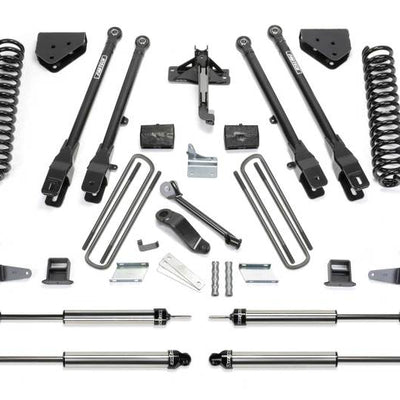 Fabtech 08-10 Ford F450/550 4WD 6in 4Link Sys w/Coils & Dlss Shks