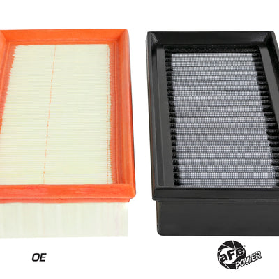 aFe Magnum FLOW Pro DRY S OE Replacement Filter 15-19 Mercedes C63 AMG 4.0L TT (Pair)
