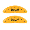 MGP 2 Caliper Covers Engraved Front GMC Yellow Finish Black Characters 2004 GMC Canyon