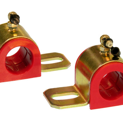Prothane Universal 90 Deg Greasable Sway Bar Bushings - 1 1/8in - Type B Bracket - Red