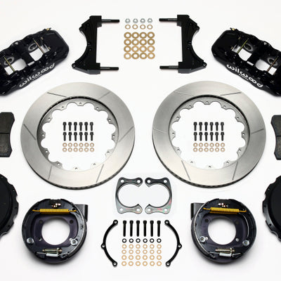 Wilwood AERO4 Rear P-Brake Kit 14.00in Big Ford New Style 2.50in Offset