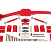 BMR 82-92 3rd Gen F-Body Body Mount Watts Link Rod Ends - Red