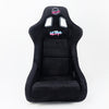 NRG FRP Bucket Seat ULTRA Edition - Large (Black Alcantara/Gold Glitter Back)