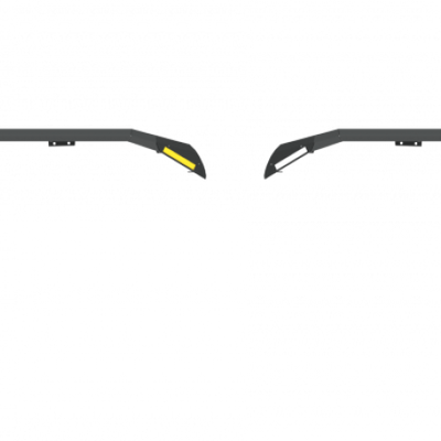 Road Armor 18-21 Jeep Wrangler JL Stealth Wide Front Fender Flare Body Armor w/LED DRL - Tex Blk