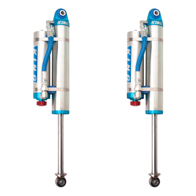 King Shocks 07-18 Chevrolet Silverado 1500 Rear 2.5 Dia Piggy Hose Res Shock w/Adjuster (Pair)