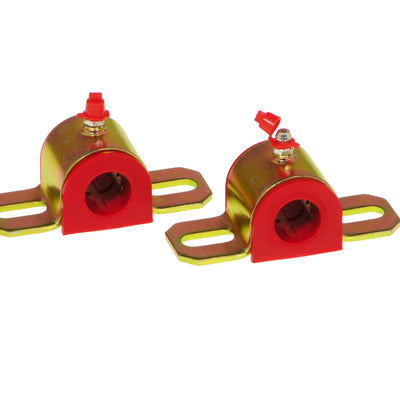 Prothane Universal Greasable Sway Bar Bushings - 19MM - Type A Bracket - Red