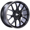 BBS CH-R 20x9 5x112 ET25 Satin Black Polished Rim Protector Wheel -82mm PFS/Clip Required