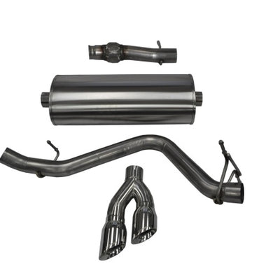 Corsa 14-19 GMC Sierra/Chevy Silv 1500 Reg. Cab/Std. Bed 5.3L V8 Polished  Single Side CB Exhaust