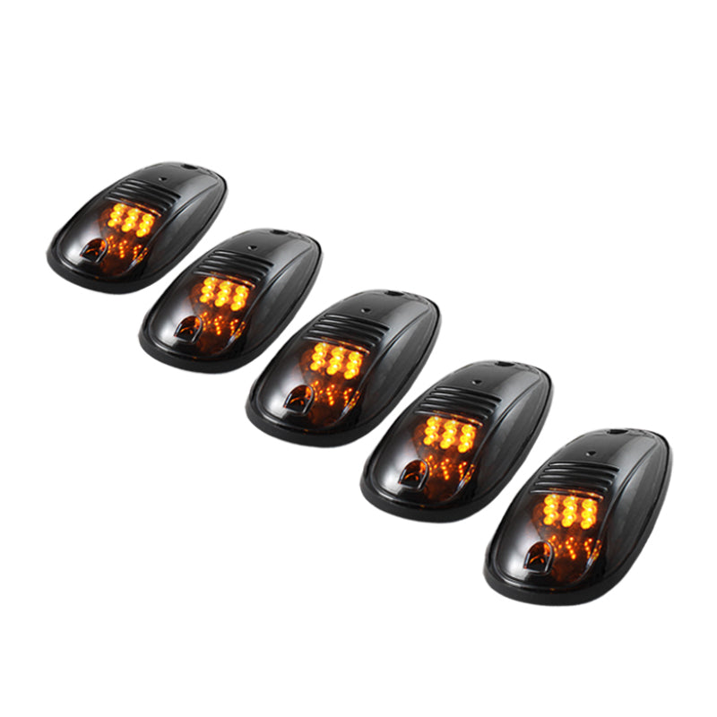 xTune 5 pcs Roof Cab Marker Parking Running Lights Smoked ACC-011