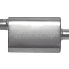 Gibson CFT Superflow Offset/Center Oval Muffler - 4x9x13in/2in Inlet/2.25in Outlet - Stainless