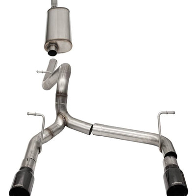 Corsa 2018-2025 Jeep Wrangler JLU 3.6L 2.75in Sport Cat-Back Exhaust w/ 4in Black Tips