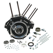 S&S Cycle 84-91 BT w/ Stock Bore Super Stock Alternator Style Crankcase - Wrinkle Black