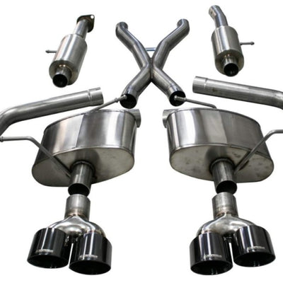 Corsa 2018-2023 Ford Mustang GT Convertible Sport Axle-Back Exhaust w/ Black PVD 4in Tips