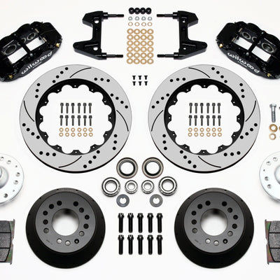 Wilwood Narrow Superlite 6R Front Hub Kit 14.00in Drilled 74-80 Pinto/Mustang II Disc Spindle only