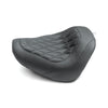 Mustang 18-21 Harley Fat Bob Wide Tripper Solo Seat Diamond Stitch - Black