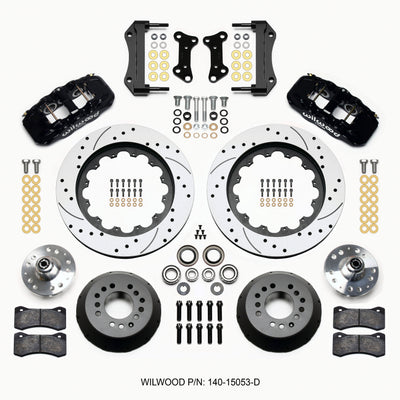Wilwood AERO6 Front Hub Kit 15.00 Drilled 67-69 Camaro 64-72 Nova Chevelle