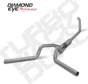 Diamond Eye KIT 4in Turbo Back DUAL AL: 00-03 FORD 7.3L F250/F350